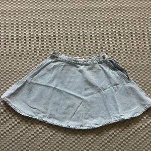 American Apparel Light Blue Denim Skirt